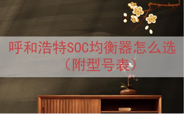 呼和浩特SOC均衡器怎么选（附型号表）