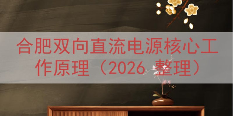 合肥双向直流电源核心工作原理（2026 整理）